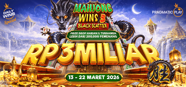 PP - MAHJONG WINS 3 BLACK SCATTER PRIZE DROP HARIAN & TURNAMEN